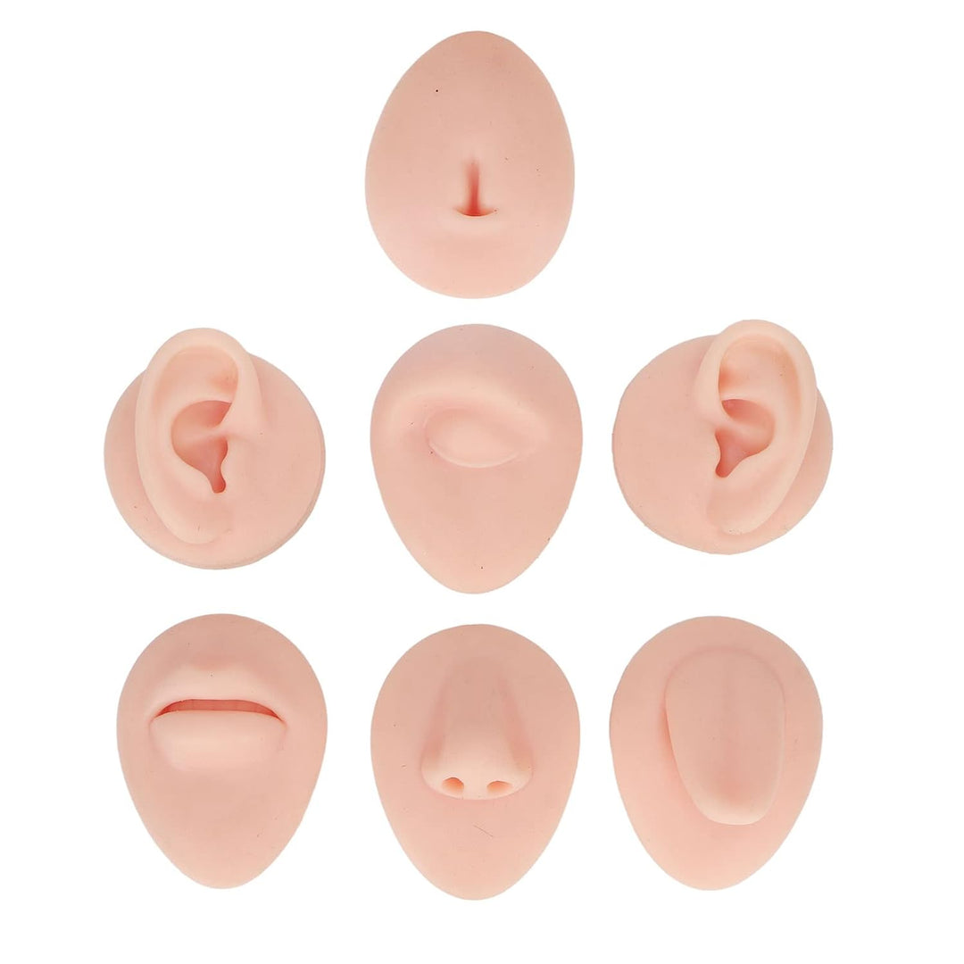 Silikon-Nasenmodell Weiches Silikon Flexibles Modell Körperteil-Display-Set Body-Piercing-Übungsmode