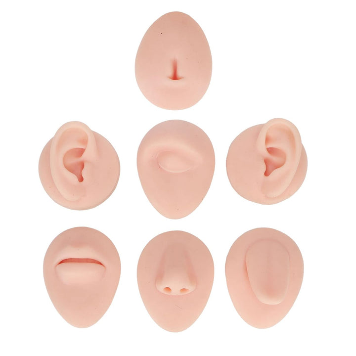 Silikon-Nasenmodell Weiches Silikon Flexibles Modell Körperteil-Display-Set Body-Piercing-Übungsmode
