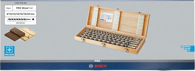 Bosch Accessories Bosch Professional 6tlg. Holzschlangenbohrer-Set mit 1/4"-Sechskantschaft Schaftbo