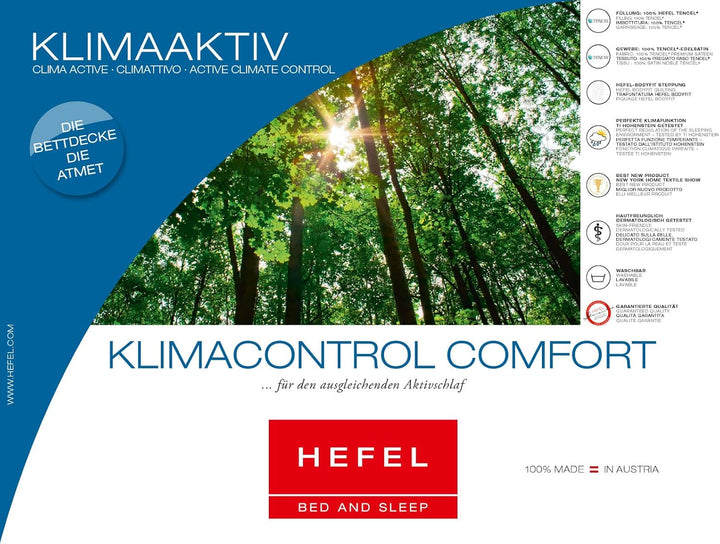 Hefel Bettdecke "KlimaControl Comfort", Winterdecke (200 x 200)