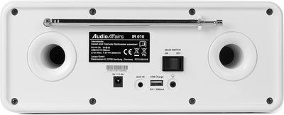 IR 010 Internetradio, Dab Radio mit Bluetooth und WLAN, Digitalradio mit LC-Farbdisplay, Akku, integ