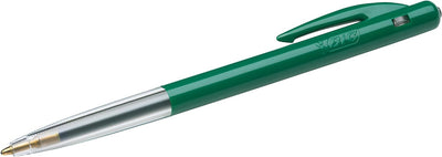 BIC 1199190124 Druckkugelschreiber M10 (0,32 mm) Schachtel à 50 Stück, grün, grün