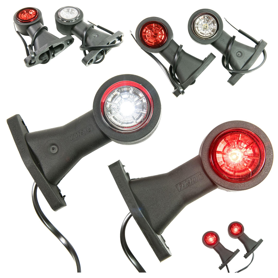 2 x LED Gummi Begrenzungsleuchte Seitenleuchte 12V 24V mit E-Prüfzeichen Positionsleuchte Auto LKW P