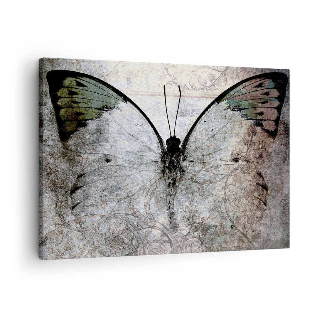 Bilder auf Leinwand Schmetterling Abstraktion Leinwandbild 70x50cm Wandbilder Dekoration Wohnzimmer