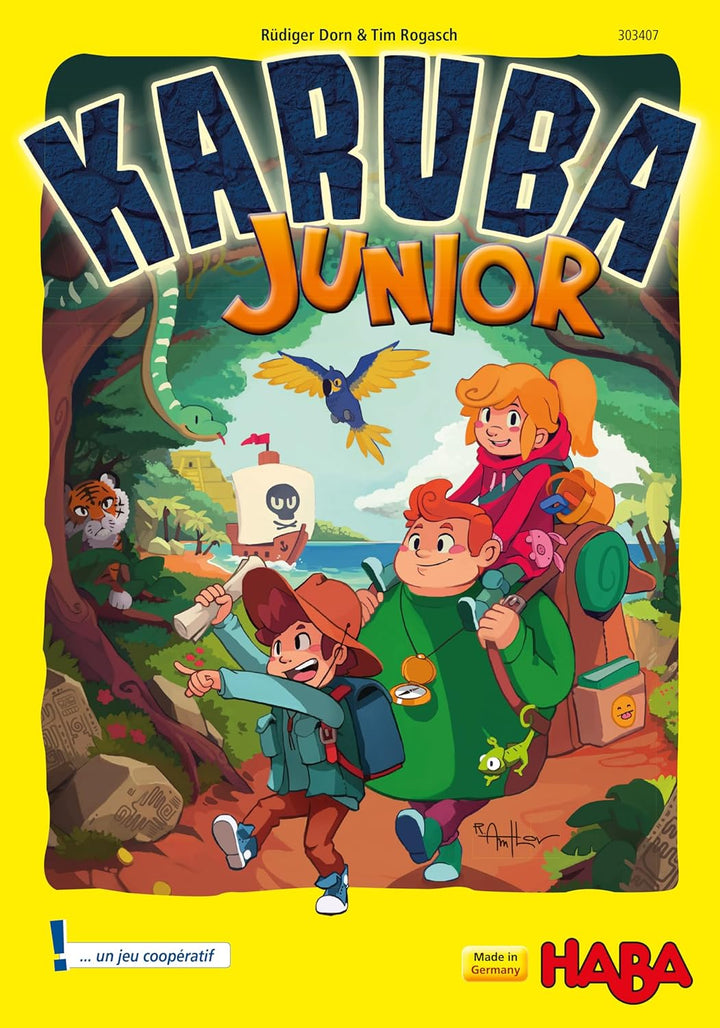 HABA 303407 Karuba Junior Gesellschaftsspiel für Kinder, kooperatives und strategisches Abenteuerspi