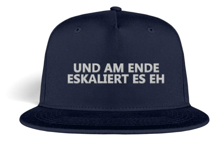 Galeriemode Und am Ende eskaliert es eh Basecap - Kappe -Einheitsgrösse-Oxford Navy