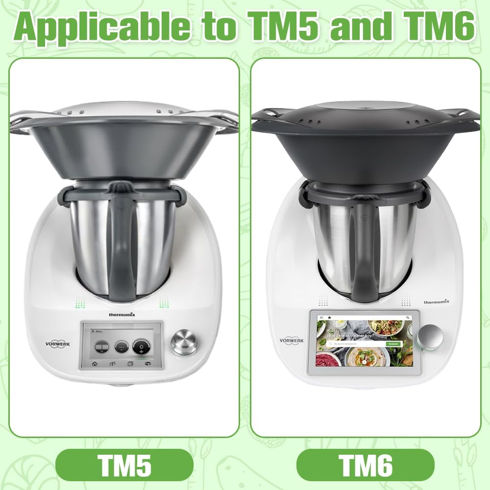 Gemüseschneider für TM5 TM6, SGZIOO Multifunktions-Raper mit Aufsätzen, Küchenmaschinen-Behälterschn