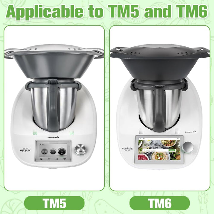 Gemüseschneider für TM5 TM6, SGZIOO Multifunktions-Raper mit Aufsätzen, Küchenmaschinen-Behälterschn