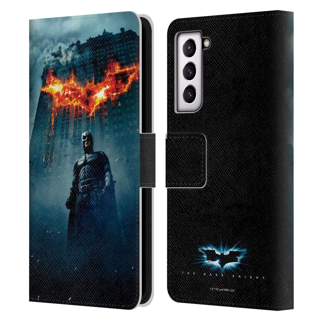Head Case Designs Offizielle The Dark Knight Batman-Plakat Wichtige Kunst Leder-Wallet-Hülle Kompati