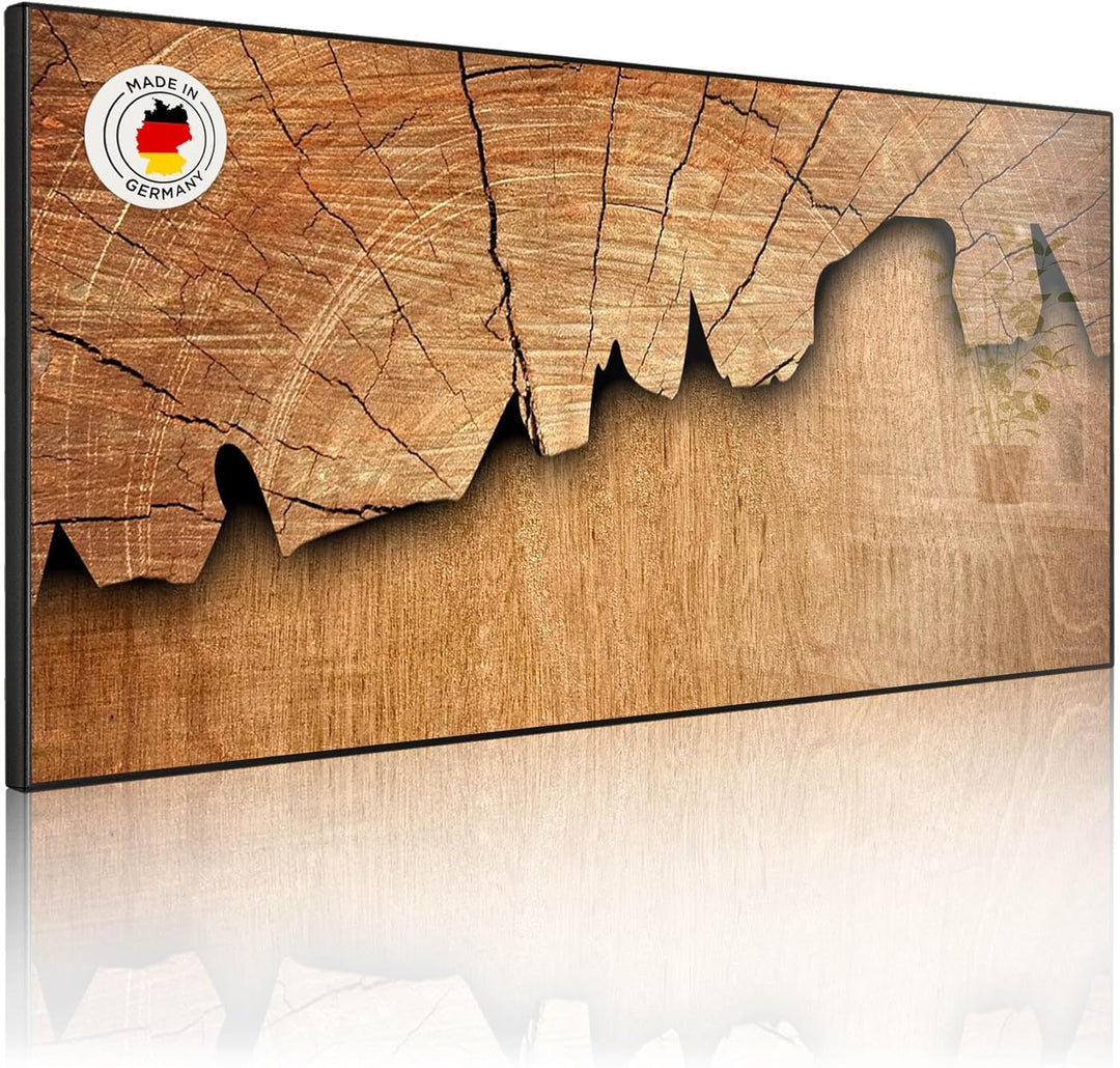 banjado Magnettafel schwarz 78 x 37cm / Magnetwand Metall/Magnetpinnwand als Memoboard/Pinnwand Magn