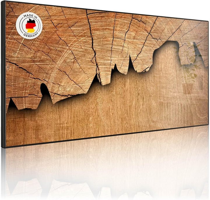 banjado Magnettafel schwarz 78 x 37cm / Magnetwand Metall/Magnetpinnwand als Memoboard/Pinnwand Magn