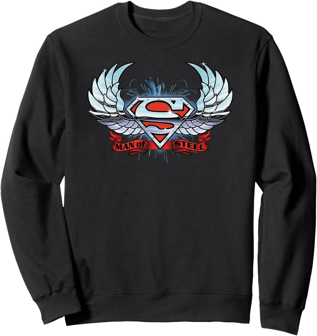 Superman Chrome Wings Shield Sweatshirt