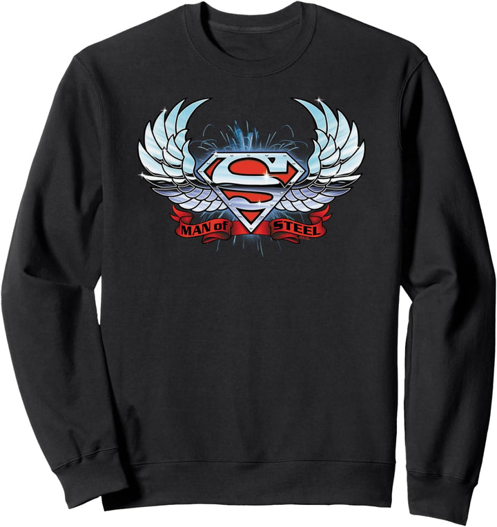 Superman Chrome Wings Shield Sweatshirt