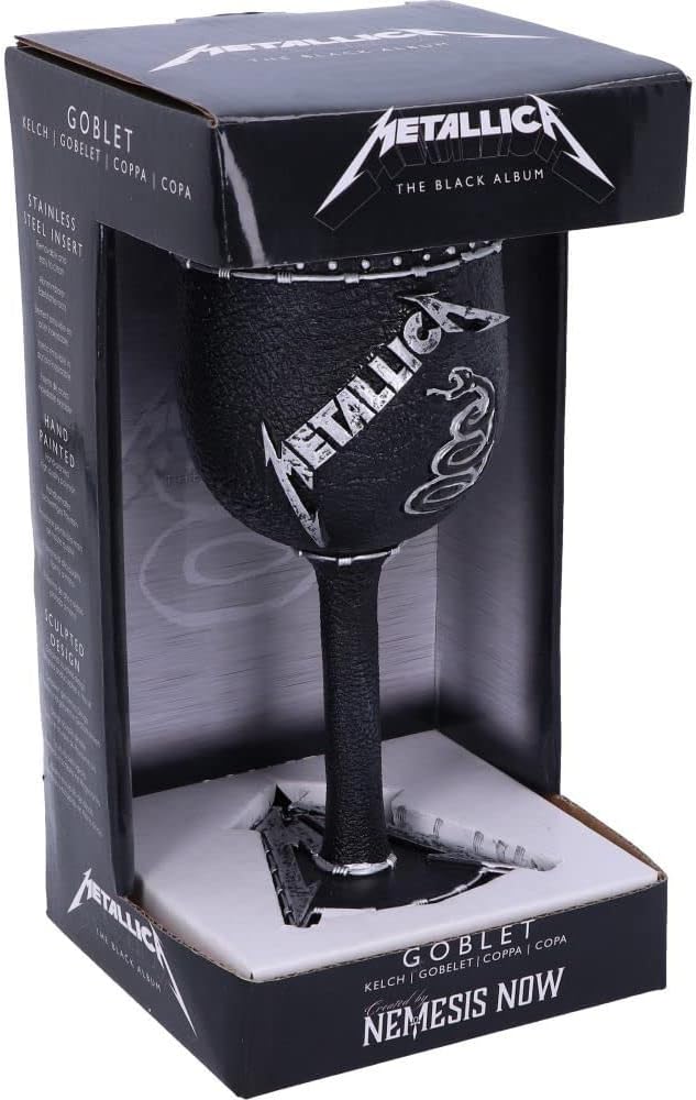Nemesis Now Offizielles Lizenzprodukt Metallica Album Weinglas, B5222R0, schwarz