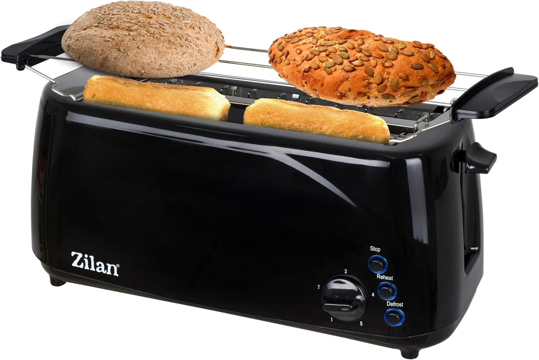 XXL 4 Scheiben Toaster Beleuchtete Tasten Toster Grosser Toaster Langer Toaster Schmaler Toaster Edl