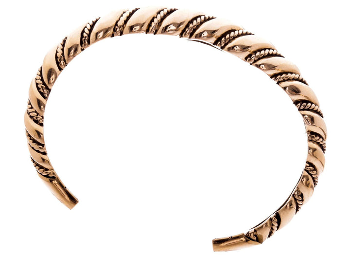Windalf Vintage Armreif Wikinger WINVARD Ø 6.1 cm Mittelalter Schmuck Hochwertige Bronze