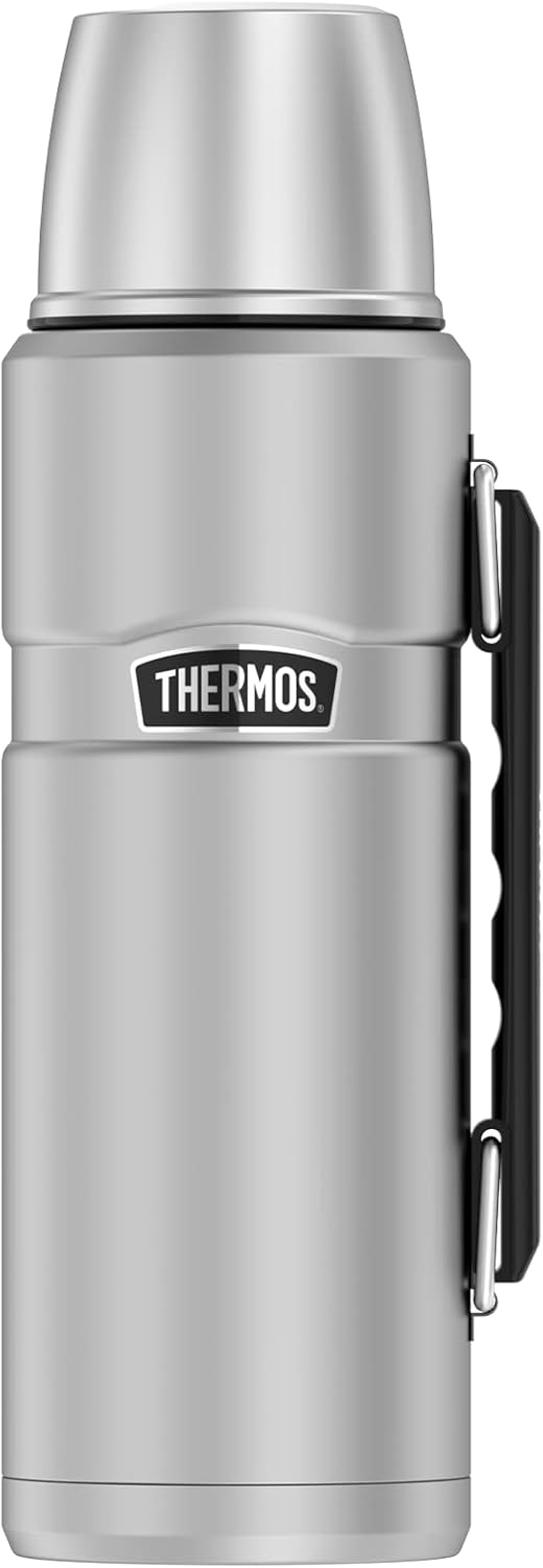 Thermos 4003.205.120 Isolierflasche Stainless King, 1,2 L, Edelstahl mattiert Edelstahl 1,2 l mit Gr