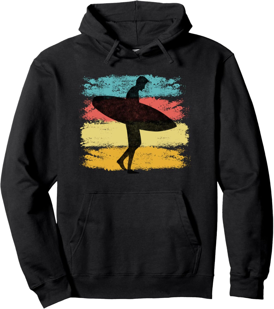 Surfen Surfbrett Surfboarder Surfer Pullover Hoodie