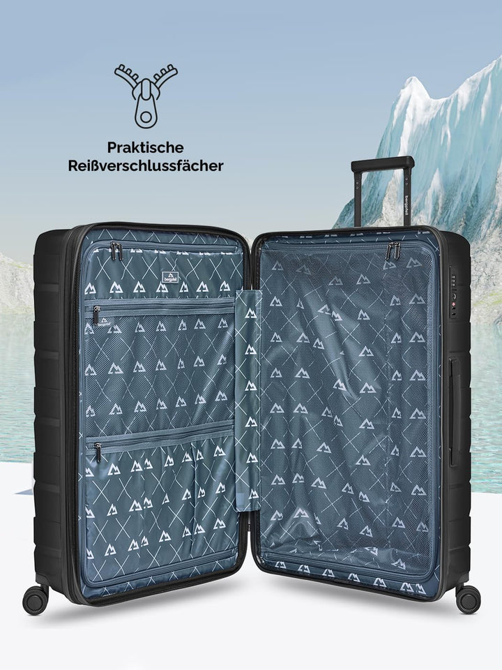 Hartschalenkoffer XL Reisekoffer leicht 77 cm | Large Trolley Unisex Polypropylen nur 4,4 kg langleb