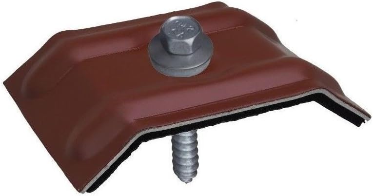 100 Stück Kalotten 26/50 Rotbraun RAL 8012 für Trapezblech 20/1100 Weckman 76/18 Lichtplatten/Wellbl