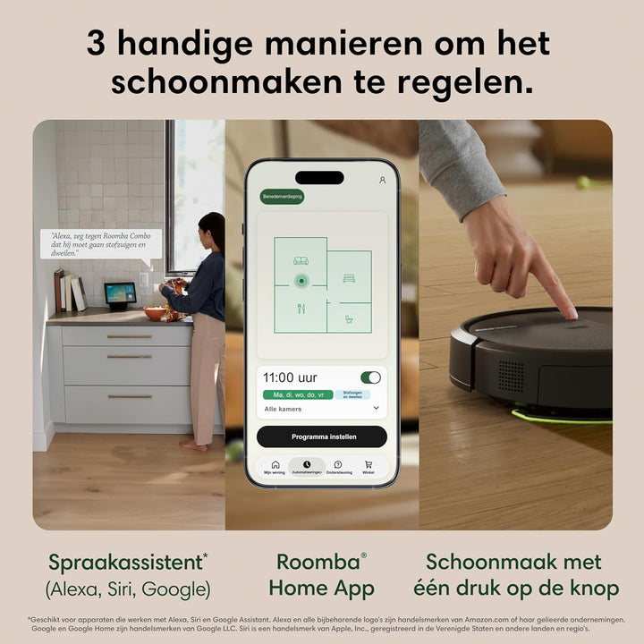 iRobot Roomba® Plus 516 Combo Roboter + AutoWash™ Dock, 22Kpa, Multifunktions‑Dock, Clearview LiDAR,