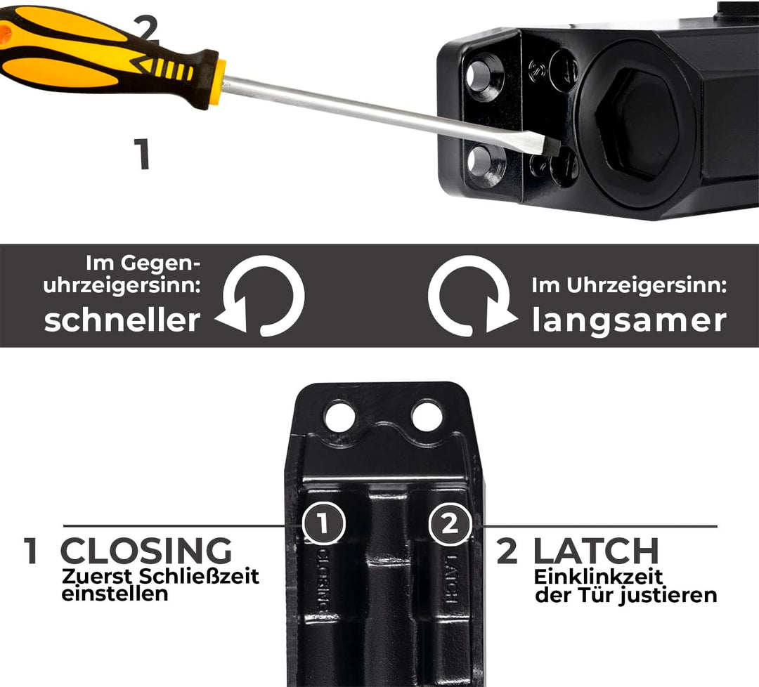 Türschliesser Torschliesser Tür Tor SELBSTSCHLIEssER MAXI 60-80 KG
