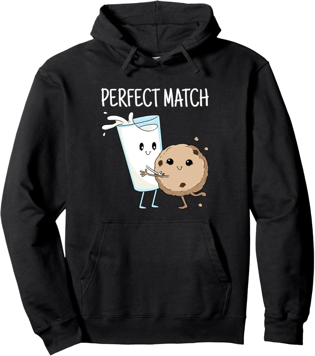 Perfect Match Valentinstag Milch Cookie lustig Partner Pullover Hoodie