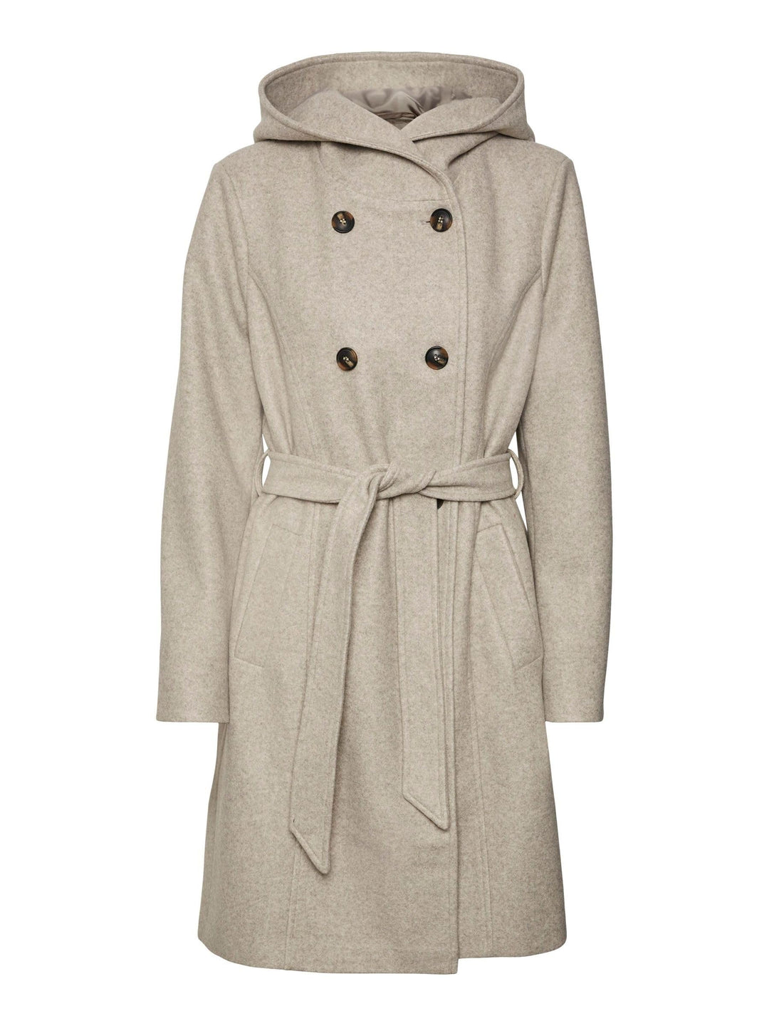 VERO MODA Female Mantel VMVINCEFIONA Mantel XS Silver Mink/Detail:MELANGE, XS Silver Mink/Detail:MEL