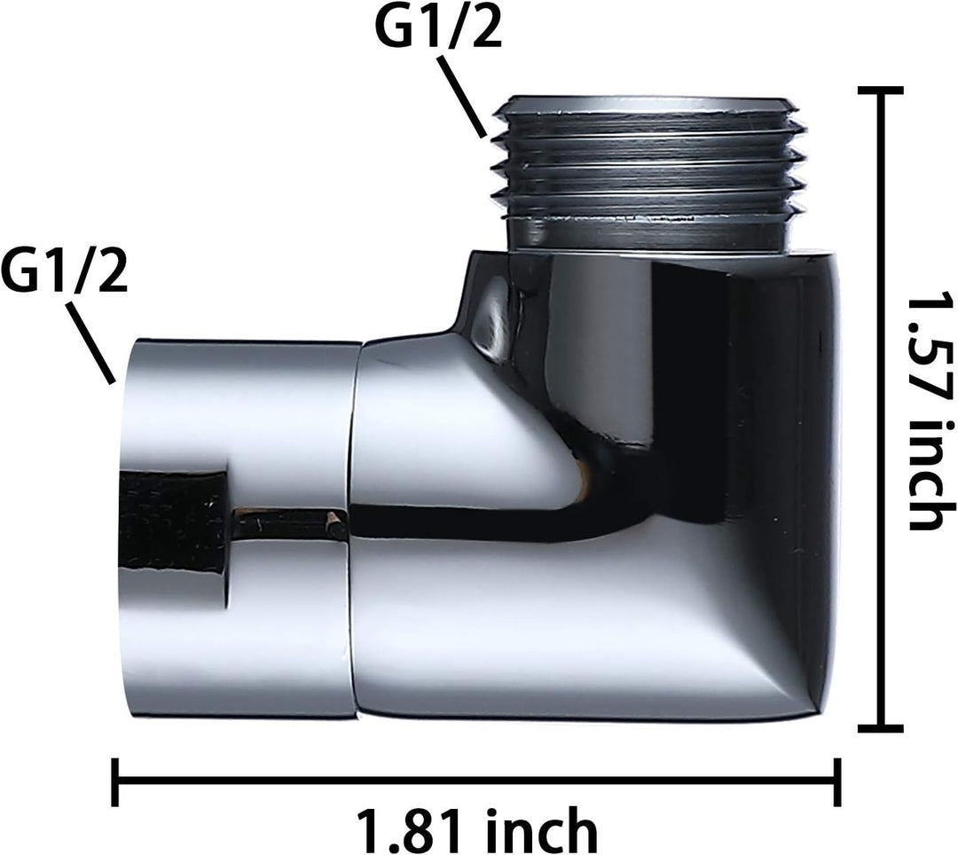 Duschkopf-Ellenbogen-Adapter, Duscharm-Verlängerung (90 Grad) 90Degree, 90Degree