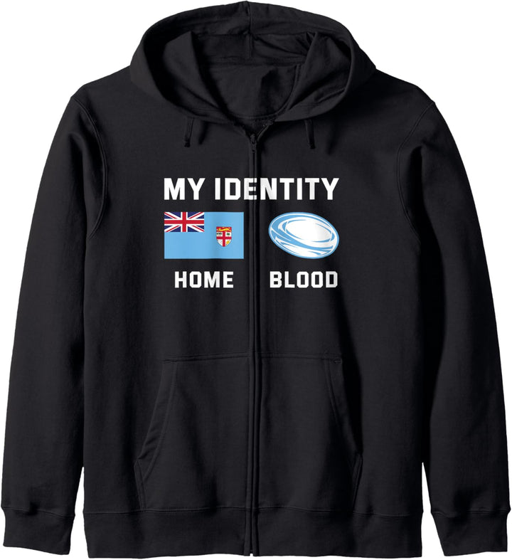 Meine Identität Fiji Rugby Kapuzenjacke