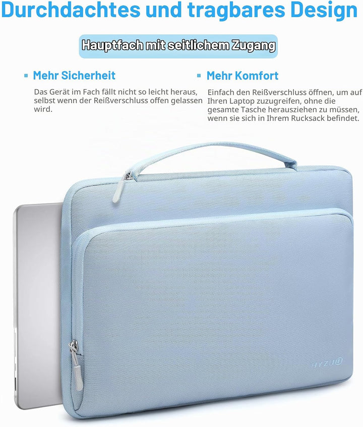 HYZUO 13,3-14 Zoll Laptop Hülle Tasche für MacBook Pro 14 M5-M1 A3426 A3427 2026-2021, 13,3" MacBook