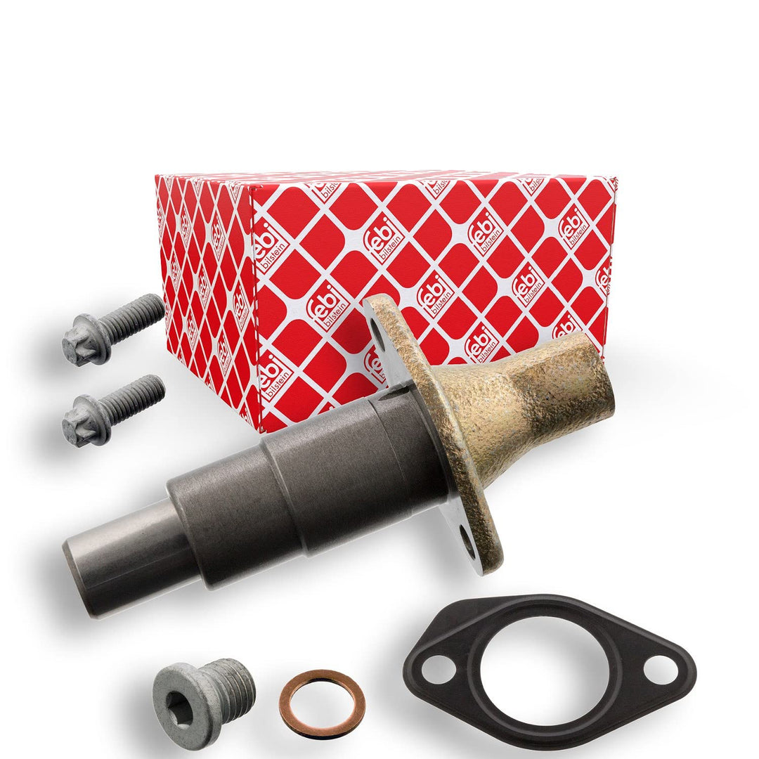 febi bilstein 100410 Kettenspanner für Steuerkette, mit Gehäuse und Anbaumaterial , 1 Stück