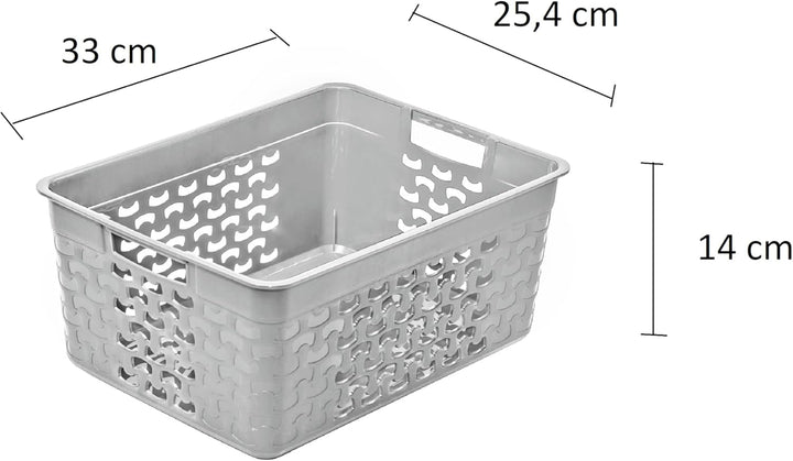 BranQ Home essential Universeller, multifunktionaler, Aufbewahrungskorb in Cotton Design, BPA-frei K