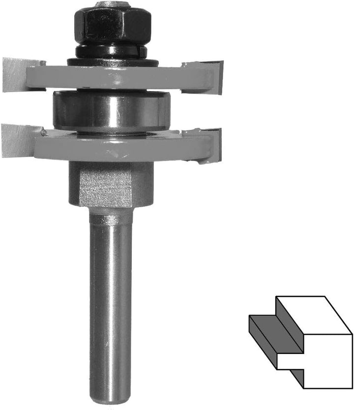 HM Federfräser 6,35 mm Ø 41 mm Schaft 8 mm Scheibenfräser Holzfräser Fräser