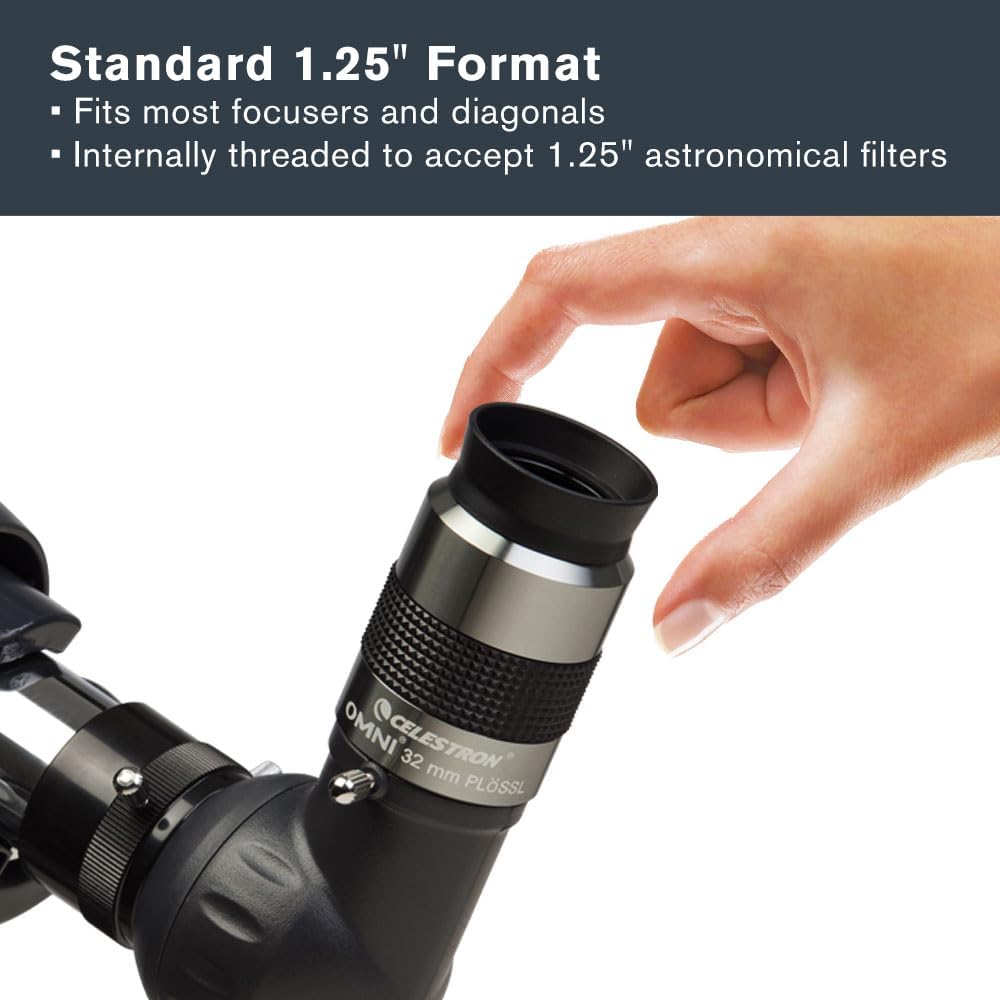 Celestron 93323 1-1/4-32 mm Omni Serie Okular, 32 mm