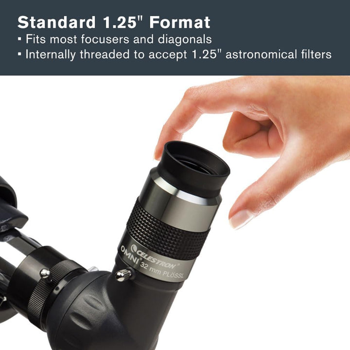 Celestron 93323 1-1/4-32 mm Omni Serie Okular, 32 mm