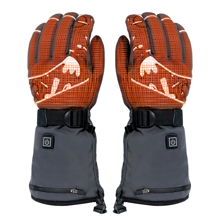 Minthouz W13 Beheizte Handschuhe, 5V 5000mAh Akku Beheizbare Handschuhe für Herren Damen, Wärmehands