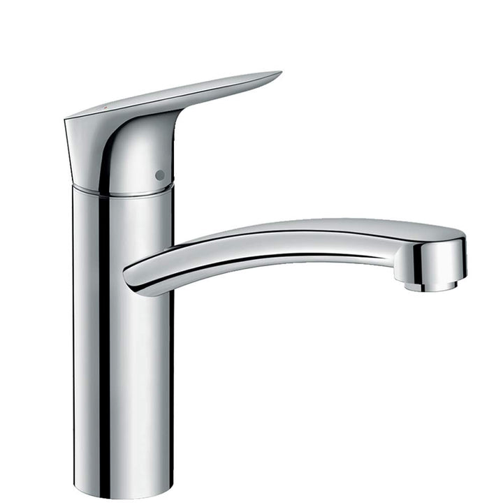 hansgrohe Logis wassersparende Einhebel-Küchenarmatur, Komfort-Höhe 160mm mit CoolStart, Chrom Chrom