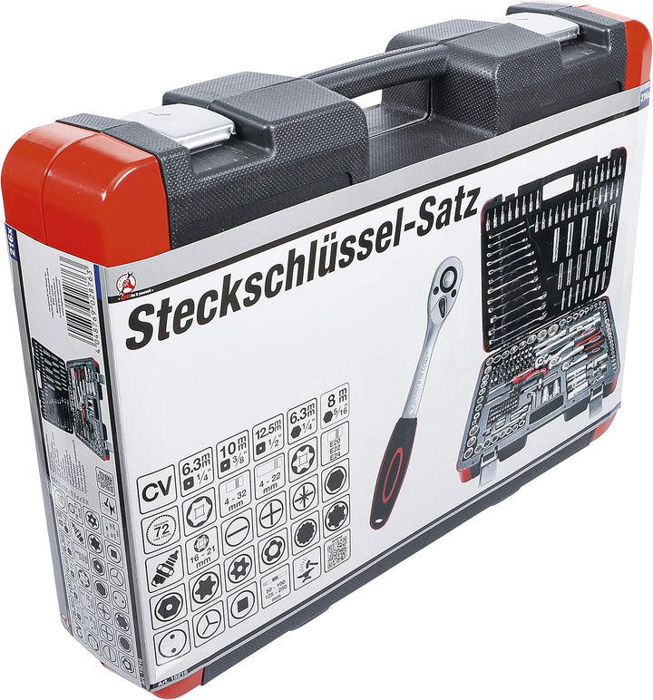 BGS Diy 15216 | Steckschlüssel-Satz | 216-tlg. | 6,3 mm (1/4") / 10 mm (3/8") / 12,5 mm (1/2") | Pro