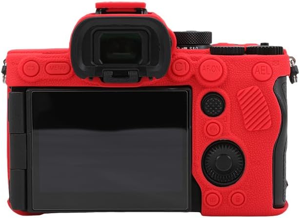 Rieibi Alpha 7R V Hülle, Silikonhülle für A7R V Kamera, Silikon-Schutzhülle für A7R5 Rot, Rot