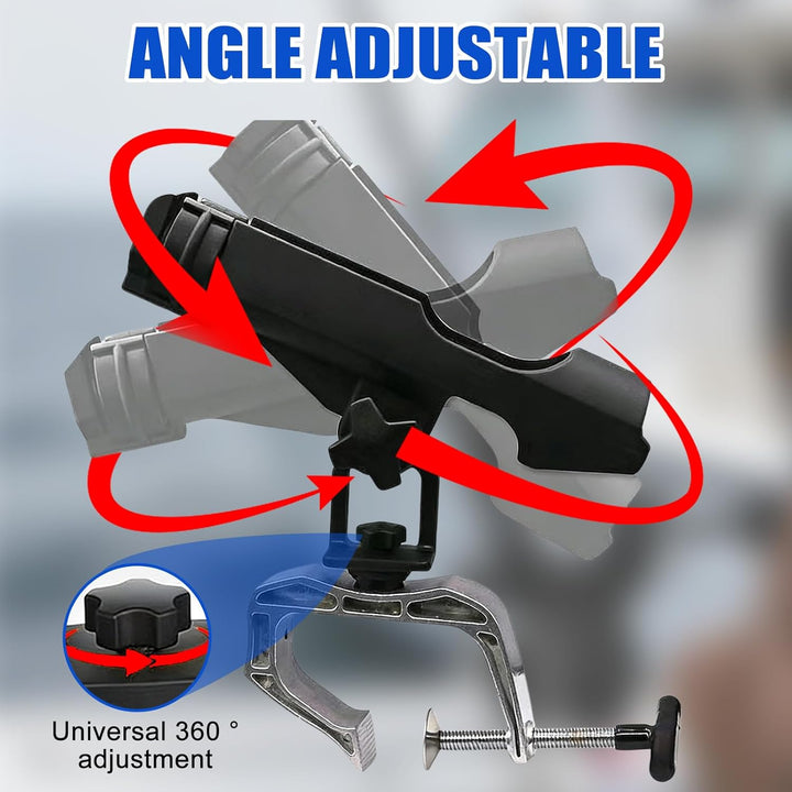 2 Stück Angelrutenhalter Für Boote, Hochwertiges Nylonmaterial Angelrutenhalter Boot, Rotierbares De