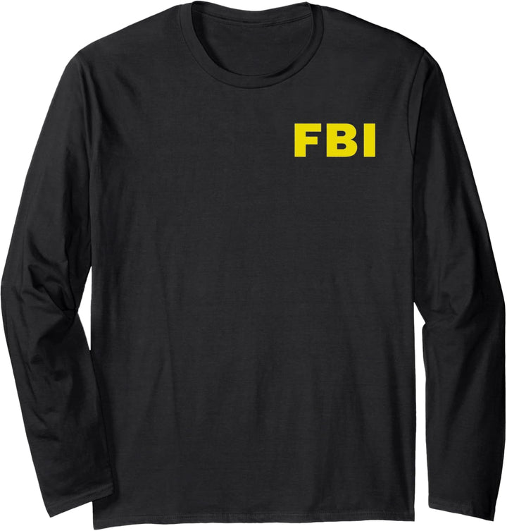 FBI Halloween Funny Kostüm Langarmshirt