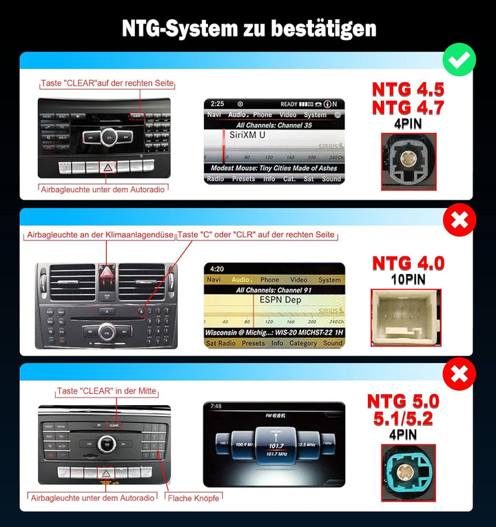 Erisin 10.25" 8-Kern 4GB+64GB Android 12 Autoradio GPS Navi für Mercedes-Benz C-Klasse W204 S204 mit