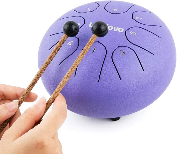 Stahlzungentrommel für Kinder: 8 Noten 15,2 cm (6 Zoll) Tonart C Metall Stahl Trommeln Instrument mi