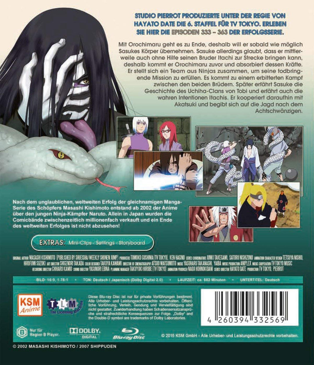 Naruto Shippuden - Staffel 6: Folge 333-363 - Die Prophezeiung und Rache des Meisters (Uncut) [Blu-r