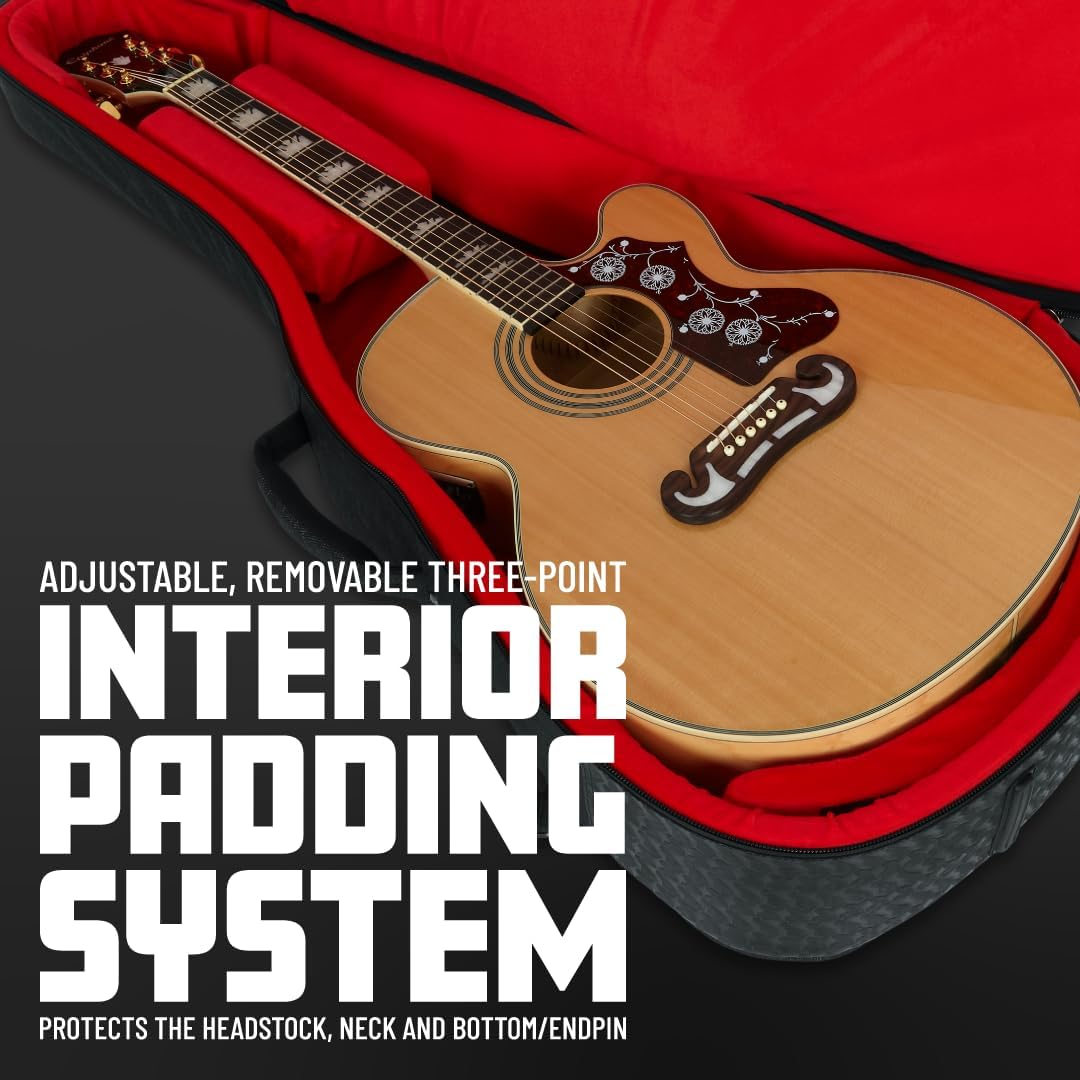 Gator Cases Transit Series Gigbag für Konzert-Ukulele, schwarze Aussenseite (GT-UKE-CON-BLK), Anthra