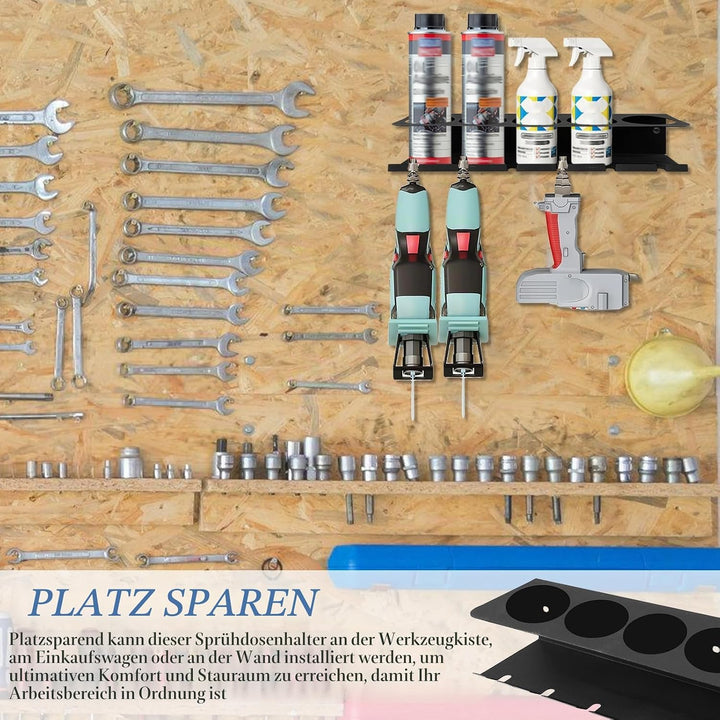 Dosenhalter für Sprühflaschen Wandregal Dosenhalter Sprühflaschenregal Aufbewahrungsregal, Dosenhalt