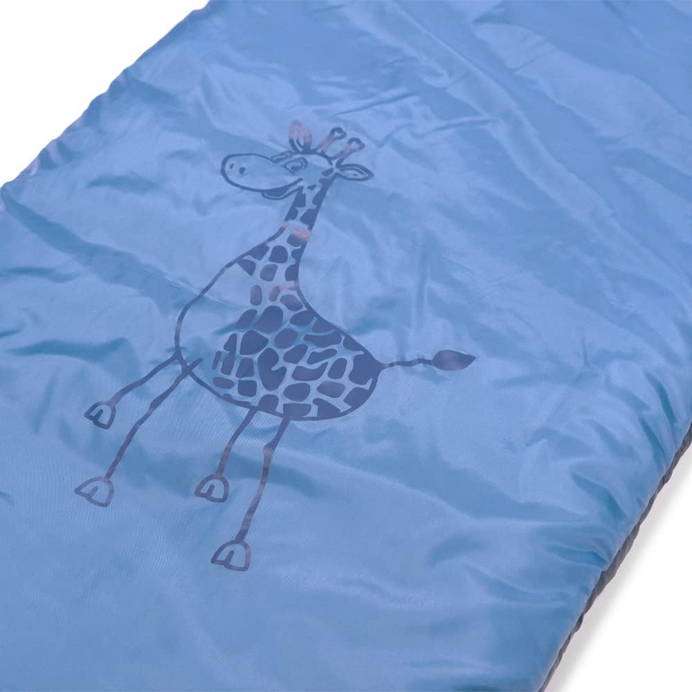 outdoorer Kinderschlafsack Dream Express - Deckenschlafsack für Kinder, mit Baumwolle gefüttert Blau