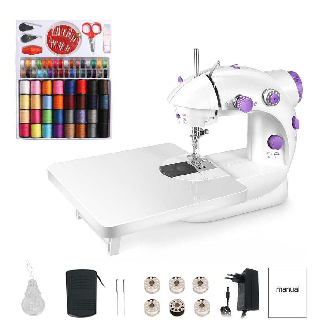 LetCart 202A Elektronische Nähmaschine, Mini-Nähmaschine, Tragbare Mini Nähmaschine mit 99 Stück Näh