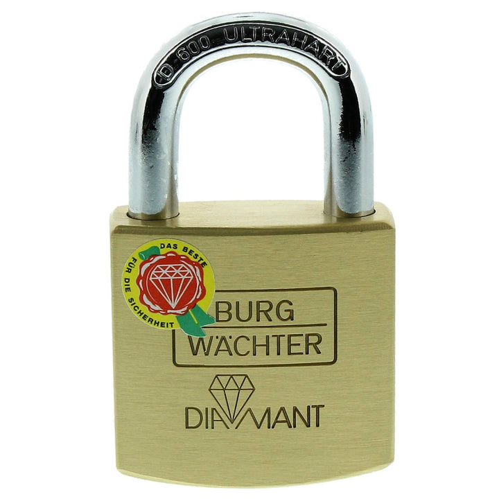 Burg-Wächter Vorhängeschloss, Diamant D 600 40 SB, inkl. 2 Schlüssel, Bügelstärke: 7,5 mm 17.80 mm M